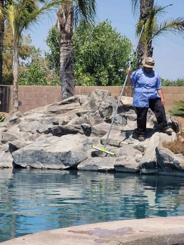 Matt and his family on the job